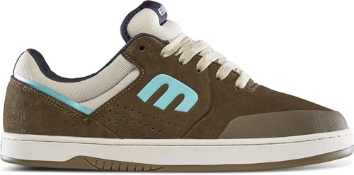 Etnies Jameson 2 Eco x TFTF - Collab Eco Skate, verstärkte Cupsole, gedämpftes Gefühl, Alltagskleidung 2025, braun blau, 47 EU
