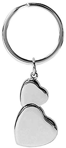 Kaltner Präsente Porte-clés en forme de cœur, argenté, 7