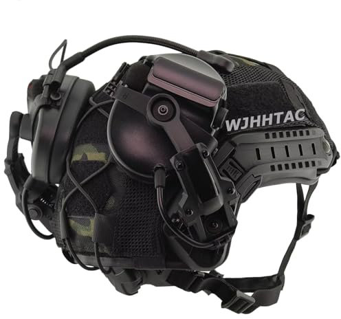 Ultra-Robustes 5MM Fast Helm-Set mit Verstellbarem Taktik-Headset für CSGO-Arenen und Gefechtssimulationen