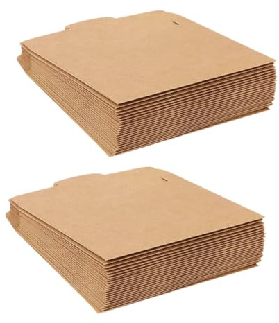 100pcs Kraft Paper CD Envelopes for Card and Disc Storage