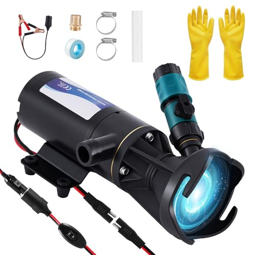 YUCHENGTECH 12V Zerkleinerungspumpe 12GPM 45L/min | für Wohnmobil Marine Yacht Boot
