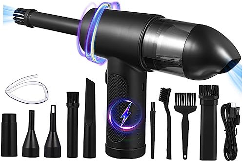 HOMSFOU Aspirateur sans Fil pour Voiture Portable Main Aspirateur Eau Et Poussière pour Nettoyage Voiture Et Maison