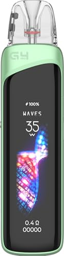 Uwell Caliburn G4 PRO Light Green – E-Zigarette/Vape mit OLED, 1800 mAh Akku bis zu 35 W – Modernes Pod Kit für Einsteiger & Profis, USB-C Schnellladung, Airflow, 2 ml Tank, für MTL & RDL