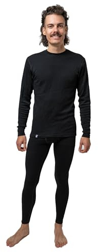 ALPIN LOACKER Merino Thermounterwäsche Set Herren I 100% Merinowolle Thermo Set & Ski Unterwäsche I Baselayer & Funktionsunterwäsche Herren - Atmungsaktiv, Geruchshemmend Wärmend