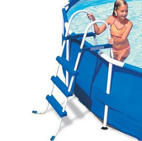 Scaletta doppia per piscine con altezza max cm. 107