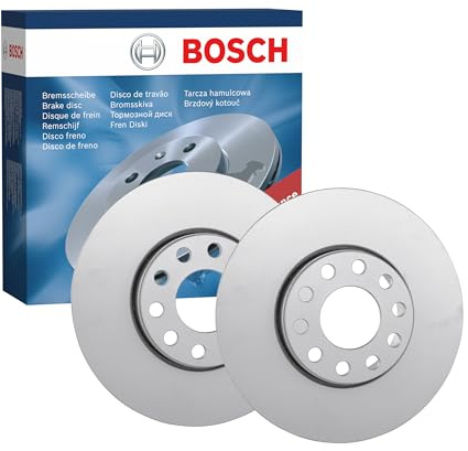 Bosch BD988 Brake Disc Set - 288 mm Vented High-Carbon Disc - Front Axle - ECE-R90 Certified - Great Cooling and Noise Suppression, Advanced Corrosion protected - 1 Set of 2 Discs