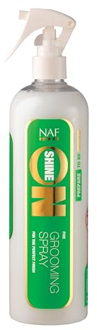 NAF Shine On 500ml – Coat Shine Spray for Horses – Enhances Gloss & Condition – Non-Greasy Finish – Ideal for Show Preparation & Everyday Grooming