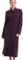 Camille Women's Super Soft Housecoat - Floral Luxury Button Up Bathrobe - Long Sleeved and Front Pockets for Ultimate Comfort & Warmth Purple 12-14