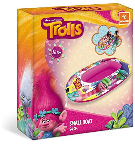 Trolls aufblasbares Boot, 94 cm, für Strand oder Schwimmbad, Unisex, Kinder, Mehrfarbig, Einheitsgröße