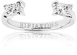 Sif Jakobs Silber Antella Baguette Piccolo Ring sj-r011-cz/54