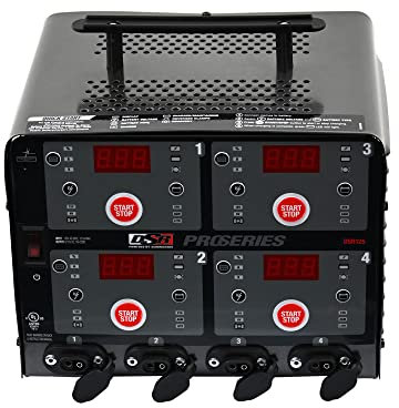 DSR125 DSR ProSeries 10 Amp 6V/12V 4-Bank Fully Automatic Smart Battery Charger/Maintainer for Cars, Motorcycles, Lawn Tractors, Power Sports, Marine Batteries Lithium Ion Batteries