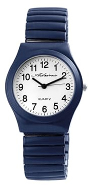 Adrina Armbanduhr Damen Analog Braun Schwarz Großes Ziffernblatt | Damenarmbanduhr arabische Ziffern günstig | Damenuhr Senioren mit Zugarmband – klassisch & bequem viele Farben