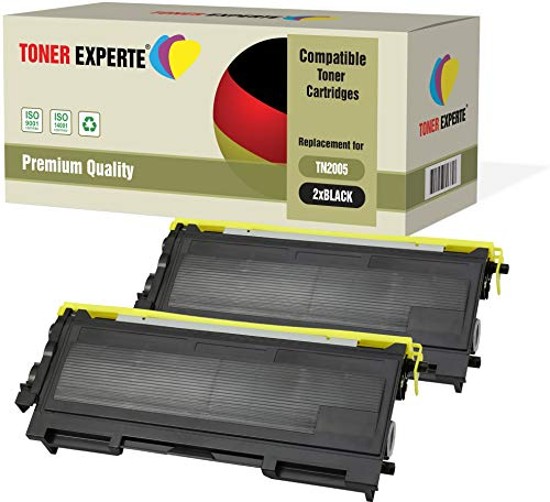TONER EXPERTE 2er-Pack Premium Toner kompatibel zu TN2005 für Brother HL-2035, HL-2037, HL-2037E
