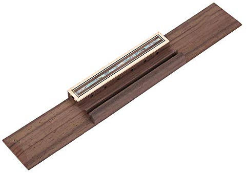 Dilwe Gitarren Holz Brücke, Rosenholz Guitar Ersatzbrücke für Konzertgitarre DIY Teile, Spielzubehör