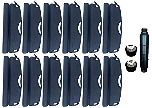 well2wellness Set d'hivernage pour Piscine – 12 flotteurs d'hivernage, 2 Bouchons d'hivernage 38-51 mm + 1 x Gizmo pour Piscine