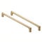 BOZONLI Copper Brushed Cabinet Handles Kitchen Drawer Knobs, Modern Bathroom Cabinet Knobs 320mm Hole Centers Square Cupboard Door Handle 2 Pack