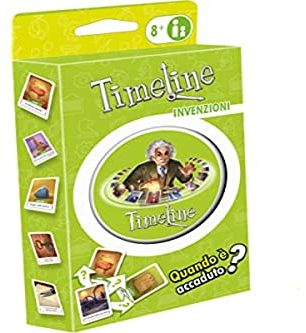 Asmodee - Timeline Inventions, Eco Blister, Kartenspiel, Lernspiel, Taschenformat, Italienische Ausgabe, 8303