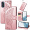 Handyhülle für Samsung Galaxy S20 FE Hülle Samsung S20 FE | Book Case Flip Tasche mit Magnet Kartenfach Standfunktion | Rosegold