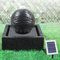 Solar Gartenbrunnen Brunnen Zierbrunnen Zimmerbrunnen Springbrunnen Brunnen mit LED-Licht und Li-Ion-Akku Wasserfall Wasserspiel (Solar - Gartenbrunnen MODERN-2 mit LED-Licht)