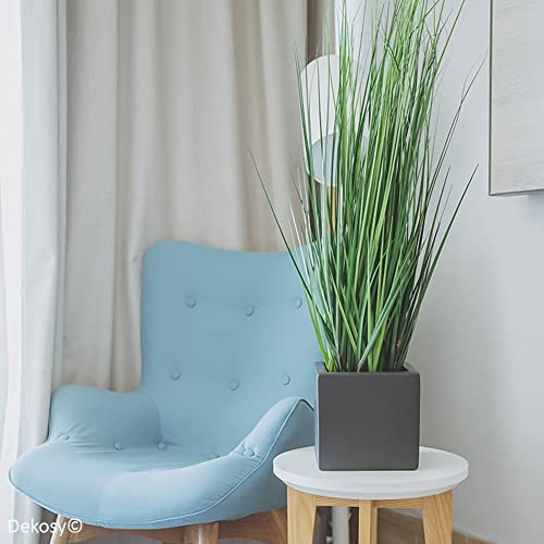 DEKOSY-Torino bac à Plantes en Fibre de Verre- jardinière-Gris Mat-résistant Gel et UV- Garantie 5 Ans Torino 30*30*30cm