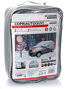 Housse de protection d’extérieur pour voiture, imperméable, anti-rayures et anti-grêle (Berline, taille M, 430 x 160 x 120 cm)
