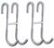 GOWEILE 2 Pack Stainless Steel S Shaped Shower Hooks for Bathroom, Kitchen, Cabinet Door