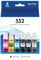 552 Pigment Ink Refill Ink Bottle for Epson 552 Ink Used for EcoTank Photo ET-8500, ET-8550 Printer (1 Photo Black, 1 Black, 1 Cyan, 1 Magenta, 1 Yellow, 1 Grey, 6-Pack)