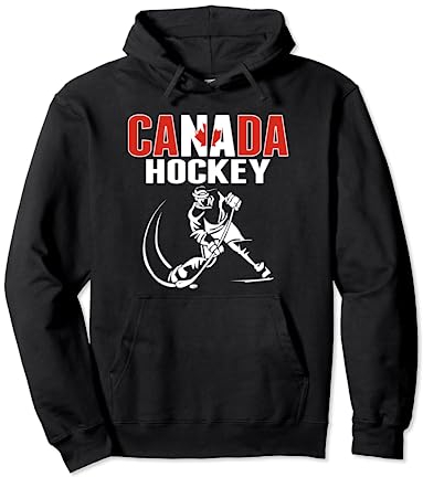 Maillot des fans de hockey sur glace du Canada – Soutenez l'équipe canadienne de hockey Sweat à Capuche