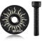 Fahrrad Headset Top Cap Vorbau Kappe Abdeckung 1 1/8 Zoll Light Steuersatzkappe + Alu Schraube für Fahrrad MTB Rennrad (Sonnensystem)