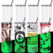 Tswofia 8 Pack Glow in the Dark Sublimation Tumblers 20 Oz Skinny Straight, Sublimation Blanks Tumbler Bulk Glow in the Dark, with Shrink Wrap Film Lid Straw Set, Individually Boxed