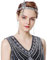 LJRPUPY 1920er Jahre Art Deco Haarschmuck Stirnband Great Gatsby Kopfschmuck Damen Abschlussball Flapper Stirnband