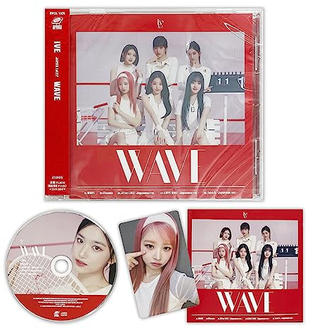IVE - JAPAN 1st EP [WAVE] (Strandard Ver.) CD + Photocard + 2 Pin Button Badges + 4 Extra Photocards