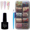 Warm Girl Pegamento para Foil y Pegatinas Uñas 8ML - 10PCS Transferencia Foil Decorativas