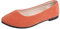 Generic Women's Ballet Flat Comfortable Walking Shoes, Orange, 5 UK