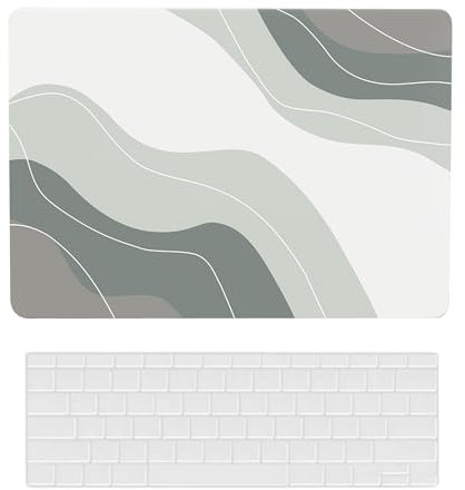 Custodia Compatibile con Macbook Air 11 pollici 2015 2014 2013 2012 2011 2010 A1370 A1465, Case Rigida Protettivo Plastica Copertina & Tastiera Cover, Sfumatura verde