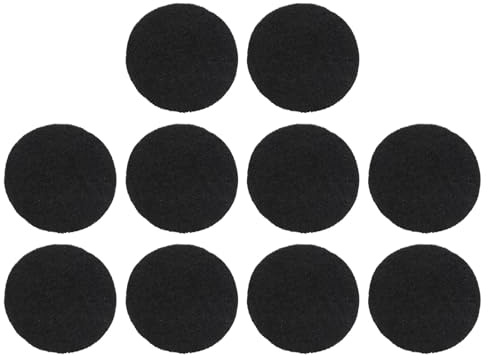 PATIKIL 10er Packung Räucherstäbchen-Unterlage 1,8 Durchmesser Aschefänger | Räucherstäbchenhalter aus schwarzem Aluminium, feuerfeste Räucherkegel-Matte, für Yoga Spa Zuhause Büro