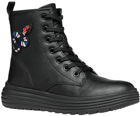 Geox J PHAOLAE Girl D, Stivaletto, Black, 31 EU