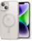 oakxco for iPhone 14 Case Clear Magnetic Compatible with Magsafe, Thin Slim Transparent Non Yellowing, Hybrid Soft Silicone Bumper & Hard Plastic Protective Cover for Women, Beige Stone