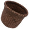 Kichvoe Corbeille à déchets en jonc de mer Petite poubelle tressée Corbeilles à papier Pot de fleurs rond en paille Récipient pour petits objets pour salle de bain cuisine bureau à domicile 15 cm