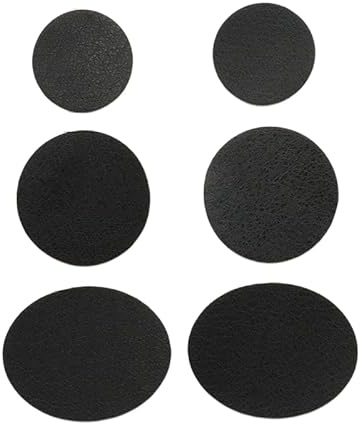 INF 6 Stk Flicken für die Schuhreparatur Leder Schuhloch-Reparatur-Patch-Kit Flicken schwarz