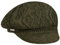 Seeberger Annelie Knit Newsboy Cap Damen, Olivgrün, Einheitsgröße, Oliv/Blatt für mich (Leaf It to Me), 6.75-7.5