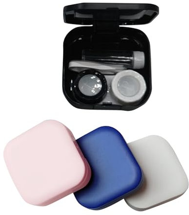 MYSUNBAR Pack of 4 Contact Lens Case Contact Lens Case Storage Fashionable Travel for Outdoor Activities, multicoloured, Pocket organiser