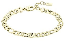 HBJ BOSS Jewelry Gliederarmband für Damen Kollektion DOUBLE B INFINITE aus Gelbgold mit Doppel-B Charms - 1580635