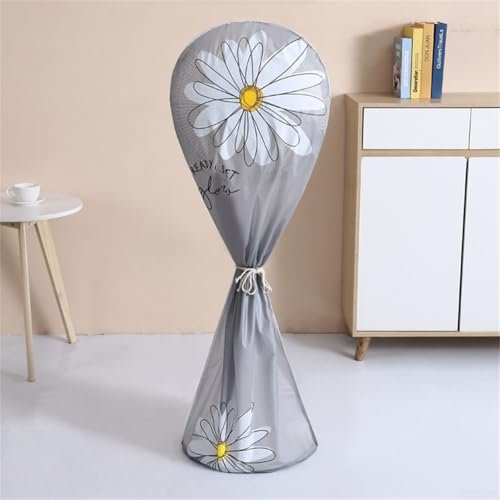 Lecreatekit Comprehensive Coverage Waterproof Fan Cover, for Keeping Pedestal Fans Clean and Dust Free (C)