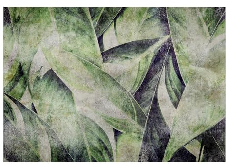 KunstLoft Tapete 'Industrial Leaves' 245x175cm | Fototapete modern | selbstklebend
