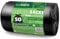 ECOWASTE™ 50 Everyday 100L Large Extra Heavy Duty Strong & Secure, Refuse Sacks, Bin Bags, Bin Liners, Flat Top, Recycled, Tear Resistant, 35 μm, Perfect for Everyday Use, Household, Kitchen