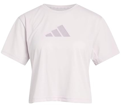adidas Women's Workout Essentials Big Performance Logo Training T-Shirt, Ice Purple, L