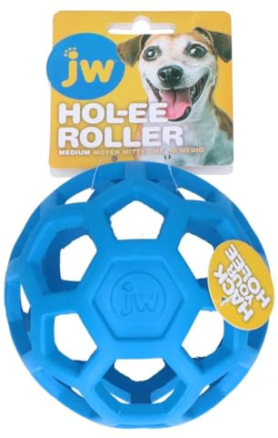 JW Pets HOL-ee Roller, Spielball, Hundeball, Hundespielzeug, Leckerli, Apportierspielzeug, in Verschiedenen Größen wählbar (M)