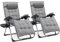 TLGREEN Sonnenliege 2er Set, Gartenliege, Liegestuhl klappbar, Tragfähigkeit 160KG, Abnehmbares Sitzkissen, Verstellbare Rückenlehne, Nackenkissen & Getränkehalter, Outdoor Sessel, Strandliege, 2 PCS