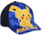 CARTOON Pikachu Pokemon Schirmmütze für Kinder, verstellbar, UV-Schutz, dunkelblau, 54-55